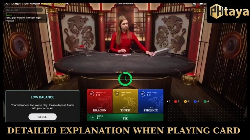 Detailed explanation when playing card at PHTAYA