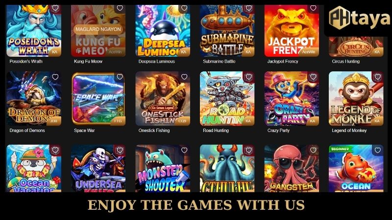 Enjoy the Fishing games at PHTAYA