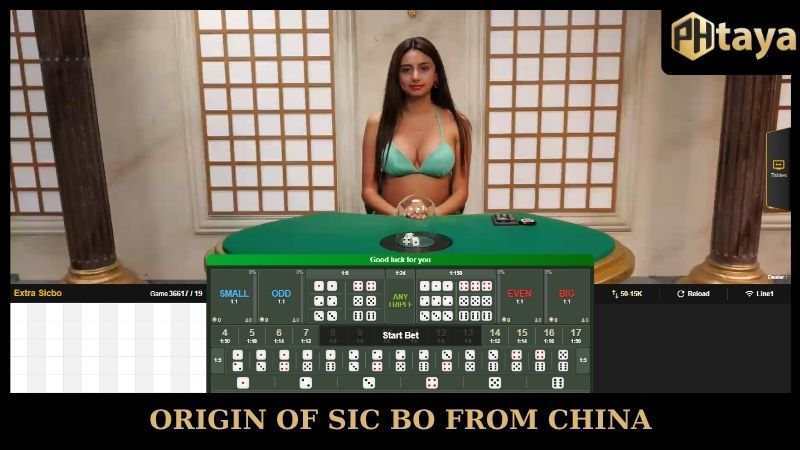 Origin of Sic Bo PHTAYA from China