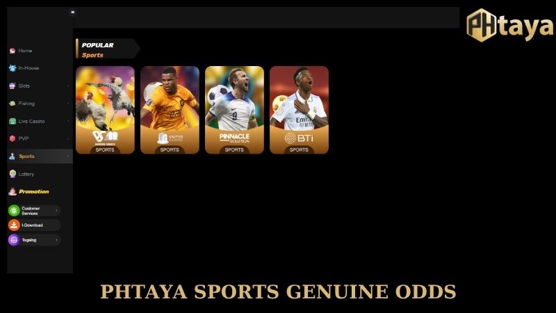 PHtaya sports genuine odds