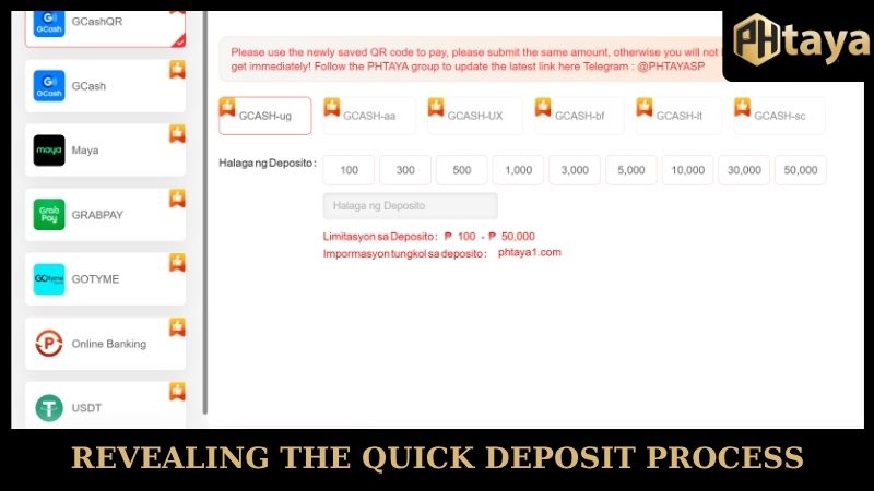 Revealing the quick deposit PHTAYA process