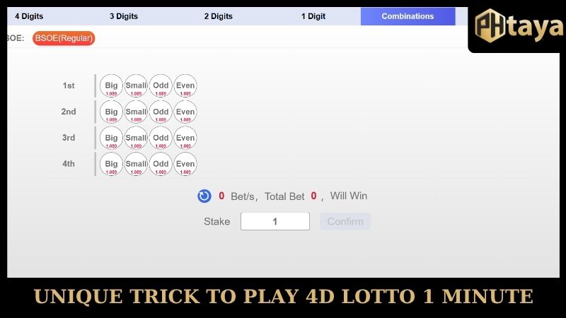 Secret to winning fast with super fast 4D Lotto 1 Min playing tips 7 Unique trick to play 4D Lotto PHTAYA 1 Minute