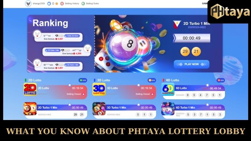 What you know about PHTAYA lottery lobby